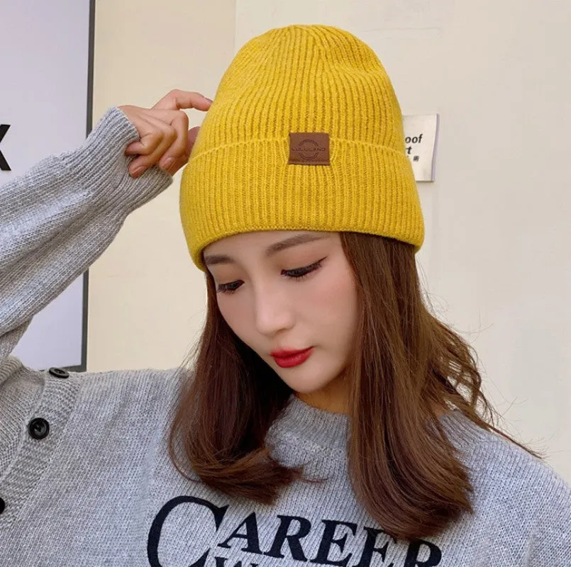 Winter Fashion Knitted Hat Warm Comfortable Genderless Classic Knitted Hat