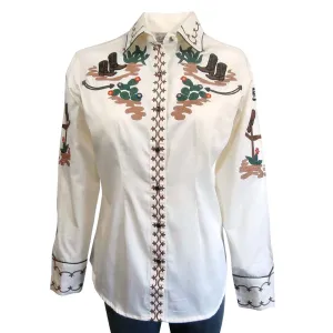Women's Vintage Western Shirt Collection: Rockmount Boots and Cactus Ivory