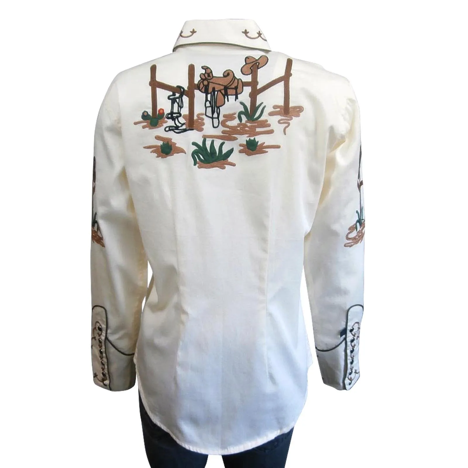 Women's Vintage Western Shirt Collection: Rockmount Boots and Cactus Ivory